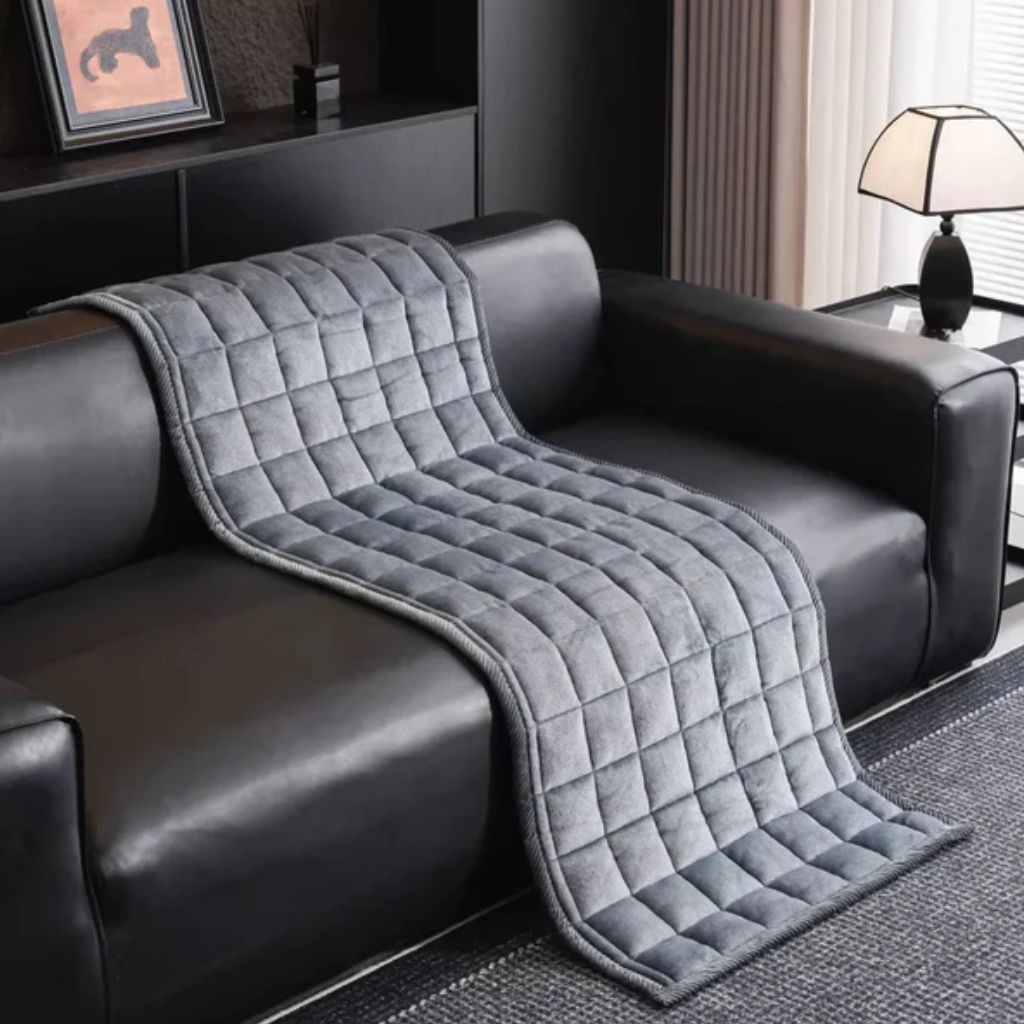 Couch Protector Pad – Grip-Back Furniture Throw for Dogs & Cats – Microfiber Cushion Shield | Thomler