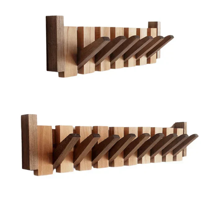 Wall-Mount Piano Key Coat Rack in Solid Wood for Entryway & Bedroom | Thomler