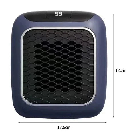 800W Ceramic Wall Outlet Space Heater with Remote Control & Timer for Bedroom, Office, Small Rooms Up to 250 Sq Ft | Thomler