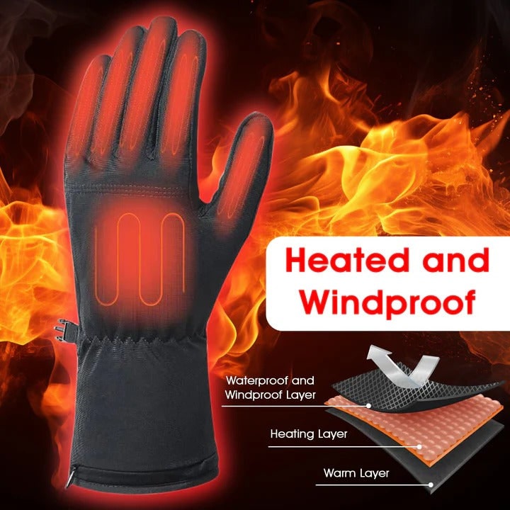 Battery-Powered Warming Glove Inserts with Controlled Heat Settings & Secure Power Pocket | Thomler