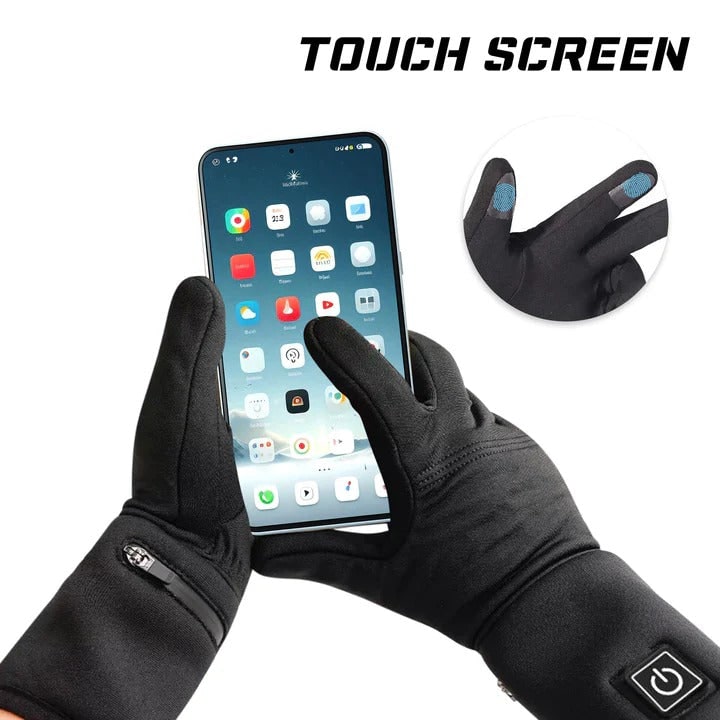 Battery-Powered Warming Glove Inserts with Controlled Heat Settings & Secure Power Pocket | Thomler