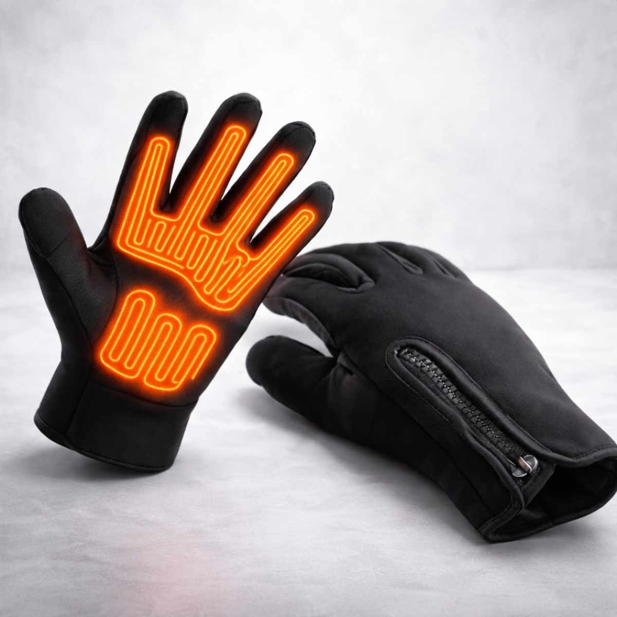 Battery-Powered Heated Gloves with Touchscreen Fingertips & Waterproof Thermal Grip for Winter Sports | Thomler