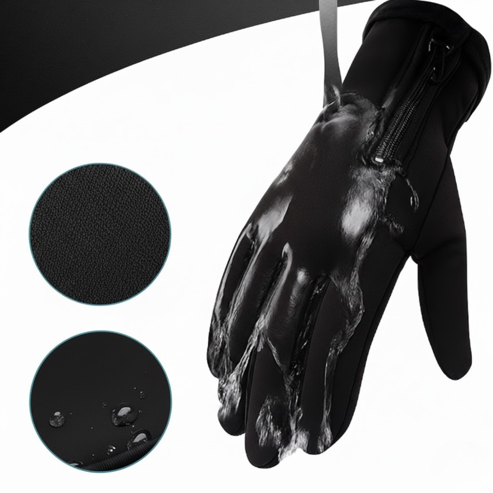 Battery-Powered Heated Gloves with Touchscreen Fingertips & Waterproof Thermal Grip for Winter Sports | Thomler