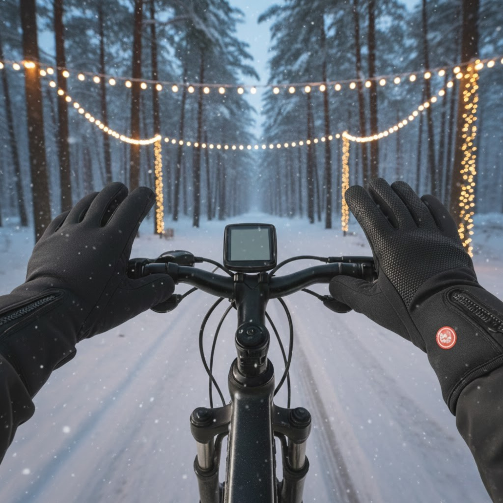Battery-Powered Heated Gloves with Touchscreen Fingertips & Waterproof Thermal Grip for Winter Sports | Thomler