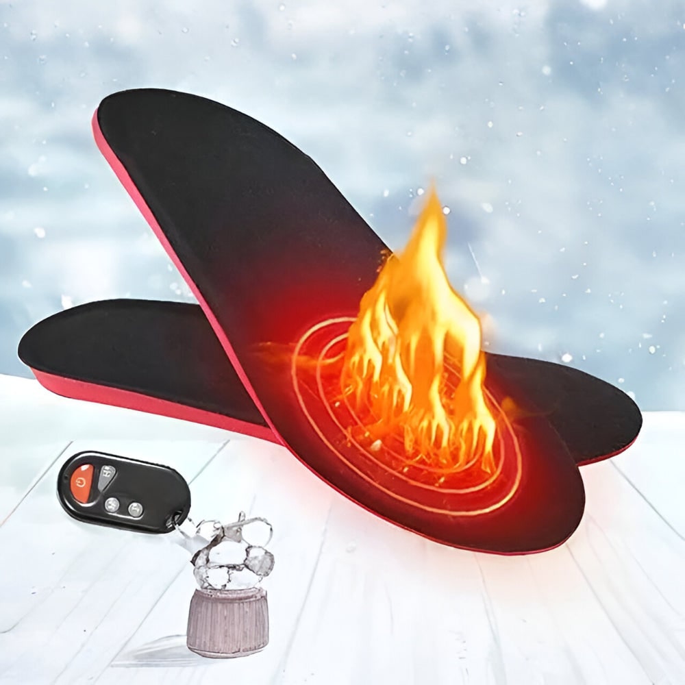 Heated Insoles with Remote Control & Arch Support for Cold Weather Comfort | Thomler