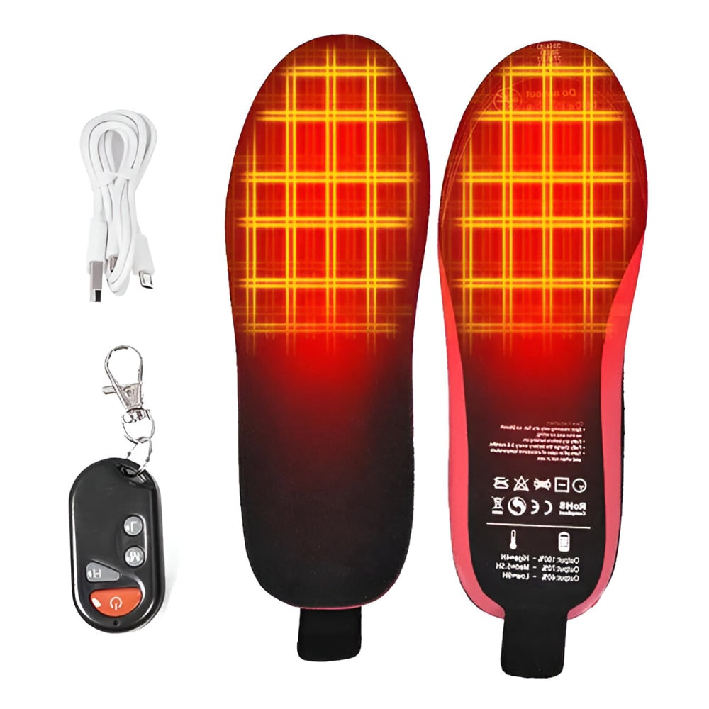 Heated Insoles with Remote Control & Arch Support for Cold Weather Comfort | Thomler
