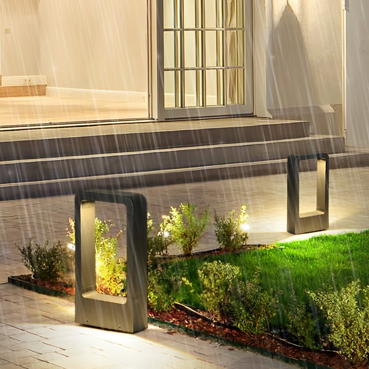 Bollard Light Aluminium 80.0 cm Black 10W Garden Driveway Pathway Outdoor LED Pedestal Lamp Waterproof Warm White | Thomler