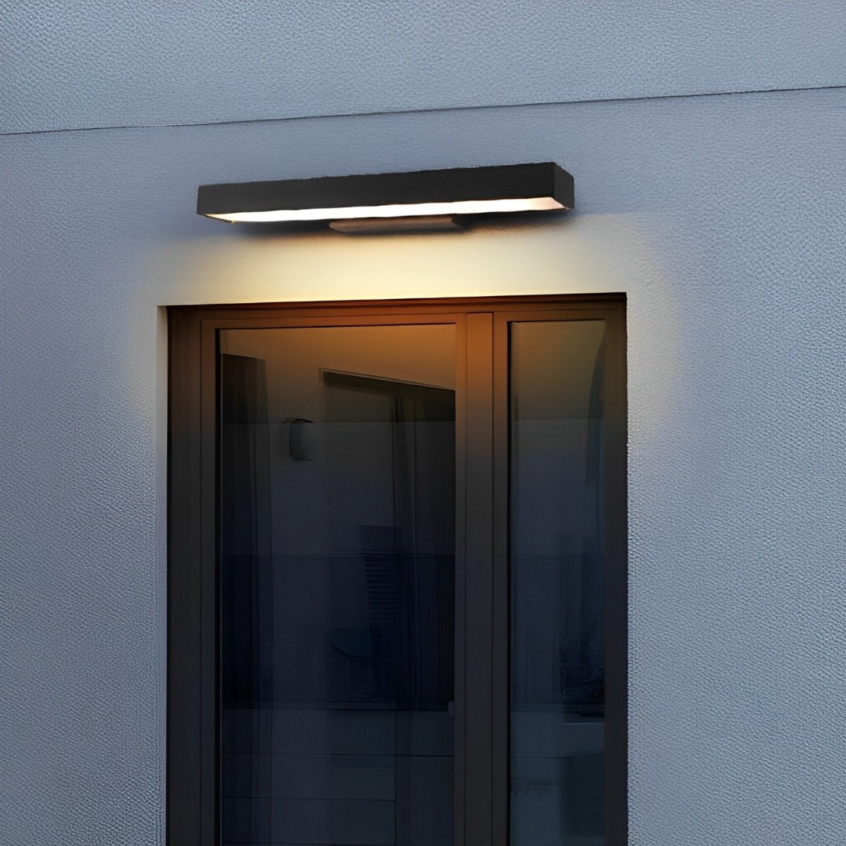 Wall Lamp Stainless Steel 12.6 in Black Outdoor Entrance LED Light Modern Minimalist Exterior Lighting | Thomler
