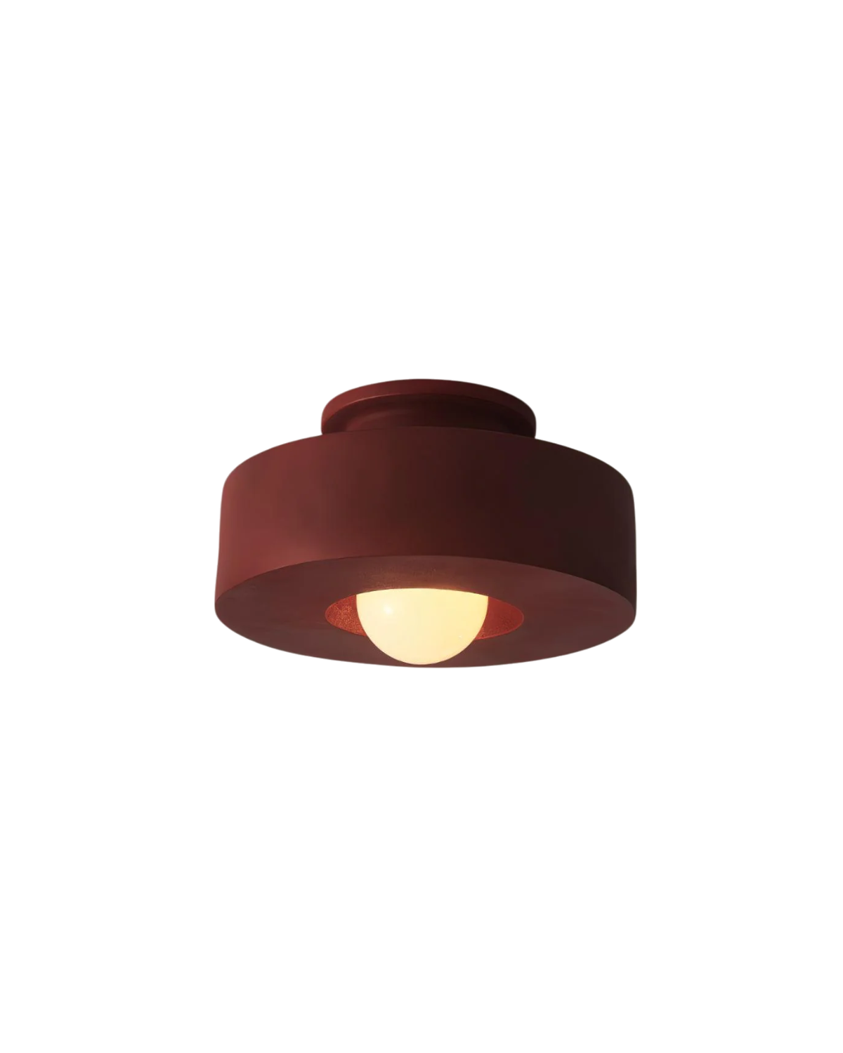 Moderne ronde plafondlamp van resin met geïntegreerde LED – minimalistische flush mount designlamp 30 cm | Sansoti
