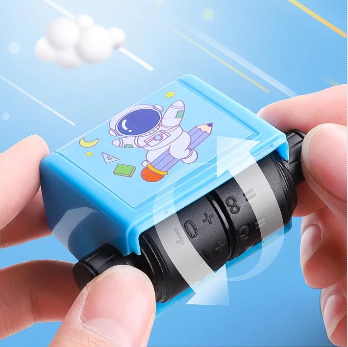 Handheld Arithmetic Stamp Roller for Kids Elementary School Homework Practice & Learning | Thomler