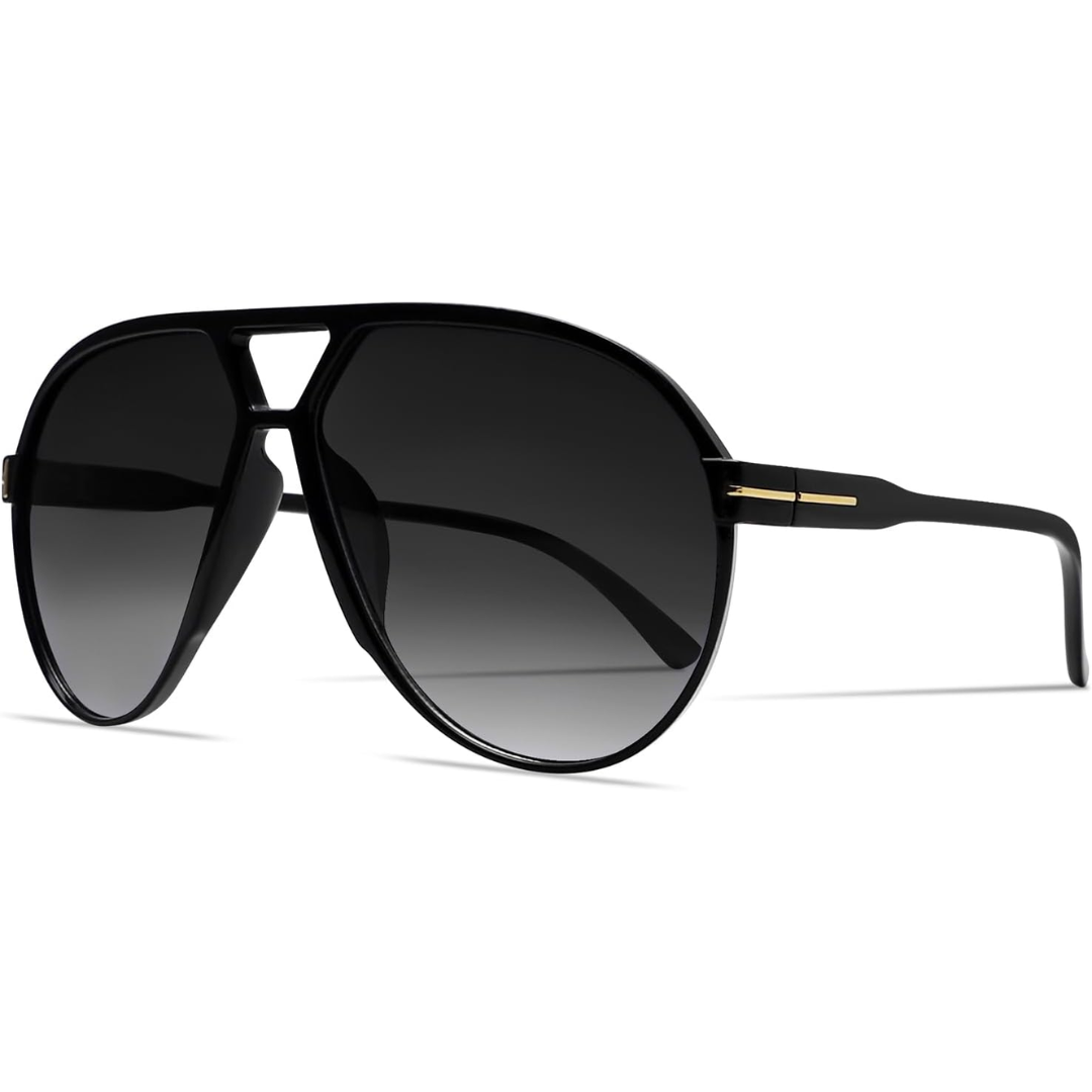 Square Aviator Sunglasses UV400 Protection Unisex Lightweight Retro Eyewear for Men Women Outdoor Beach Driving Everyday Style | Thomler