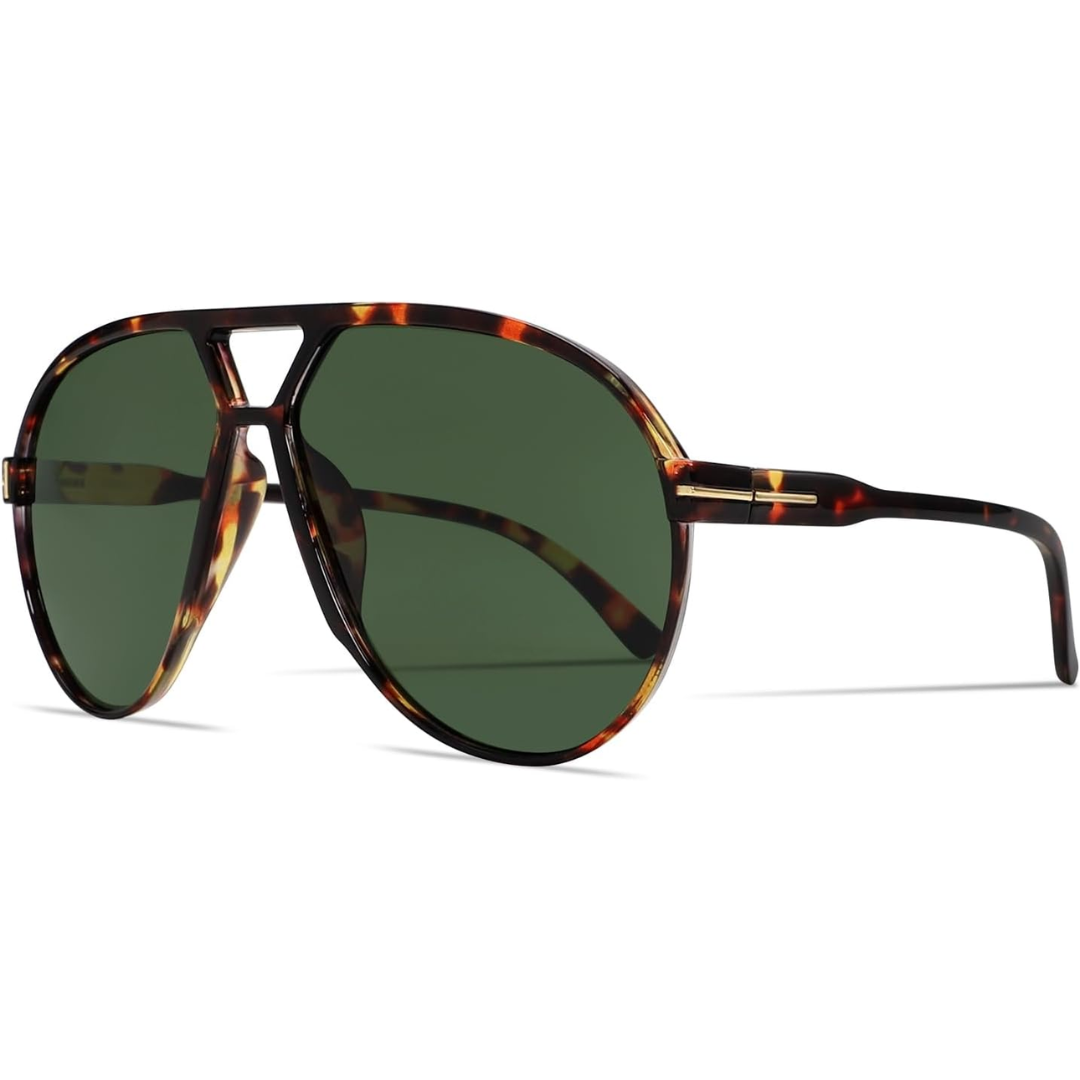 Square Aviator Sunglasses UV400 Protection Unisex Lightweight Retro Eyewear for Men Women Outdoor Beach Driving Everyday Style | Thomler