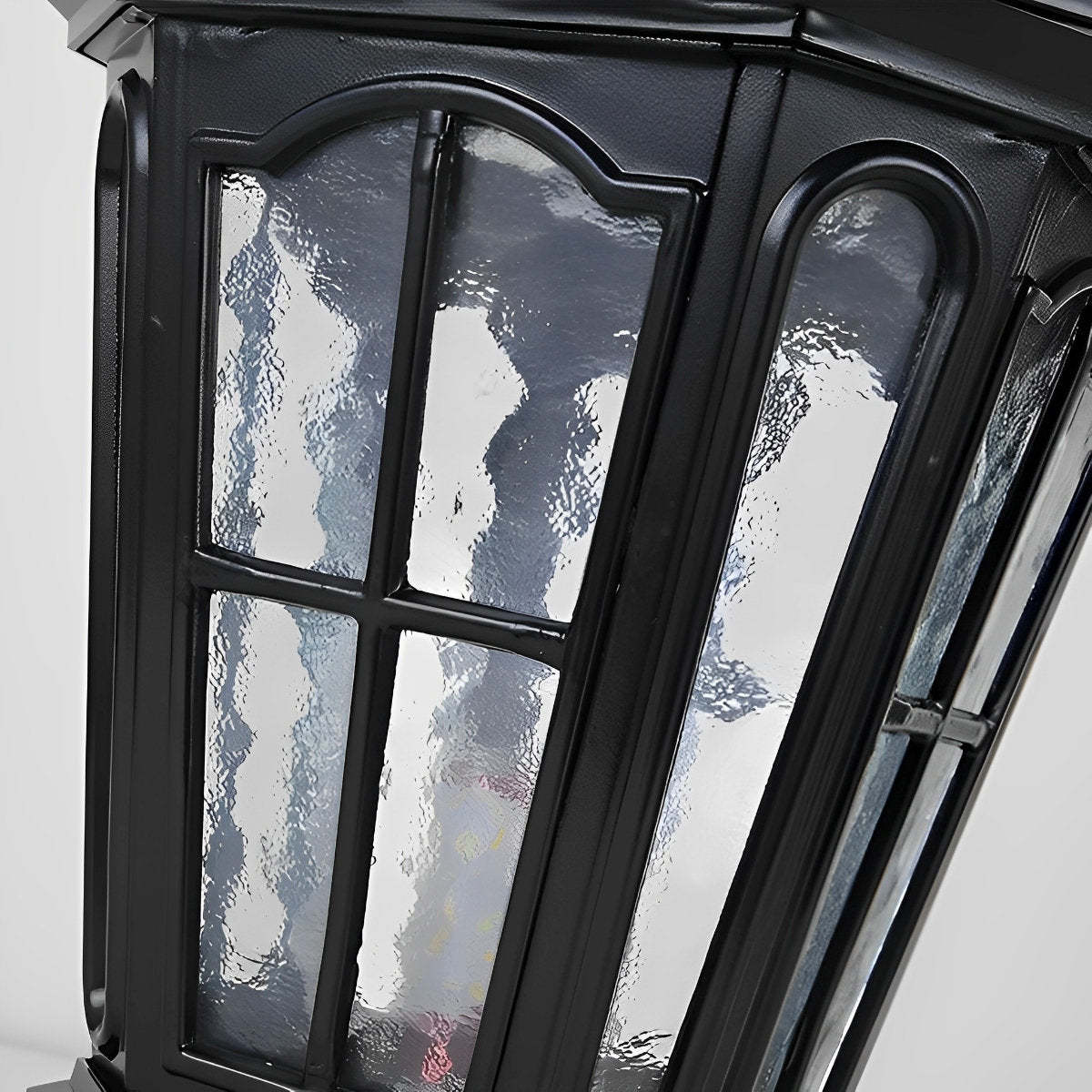 Outdoor Lantern Cast Aluminium 43.0 cm Bronze Garden Driveway Solar Fence Post Light Waterproof LED | Thomler