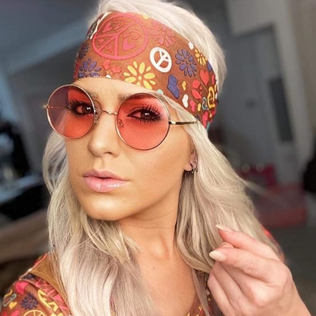 Circle Frame Polarized Sunglasses Anti-Glare UV Protection Vintage Round Eyewear for Outdoor Beach Festival Everyday Wear Men Women | Thomler