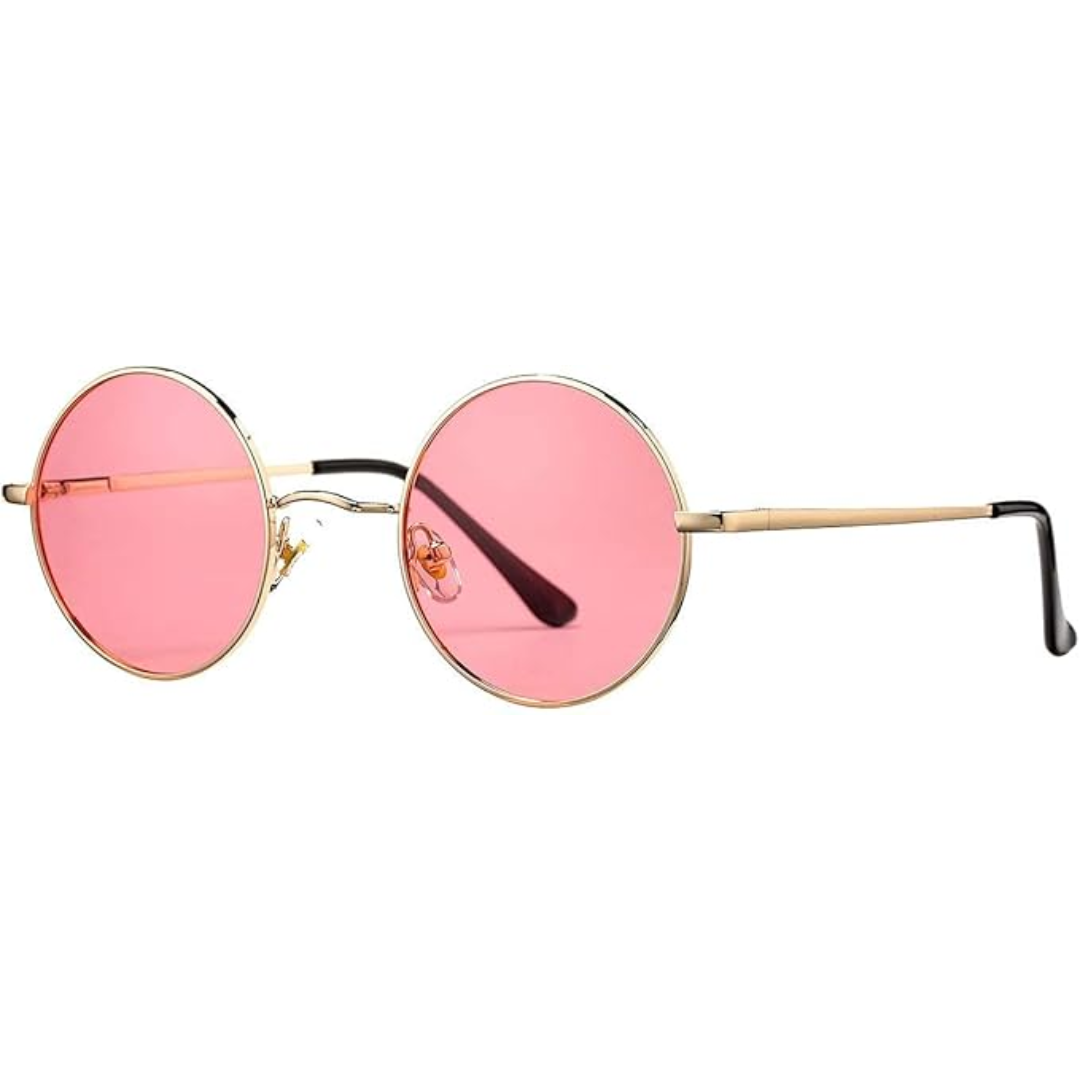 Circle Frame Polarized Sunglasses Anti-Glare UV Protection Vintage Round Eyewear for Outdoor Beach Festival Everyday Wear Men Women | Thomler