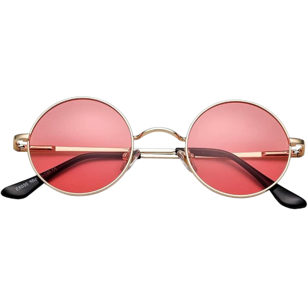 Circle Frame Polarized Sunglasses Anti-Glare UV Protection Vintage Round Eyewear for Outdoor Beach Festival Everyday Wear Men Women | Thomler