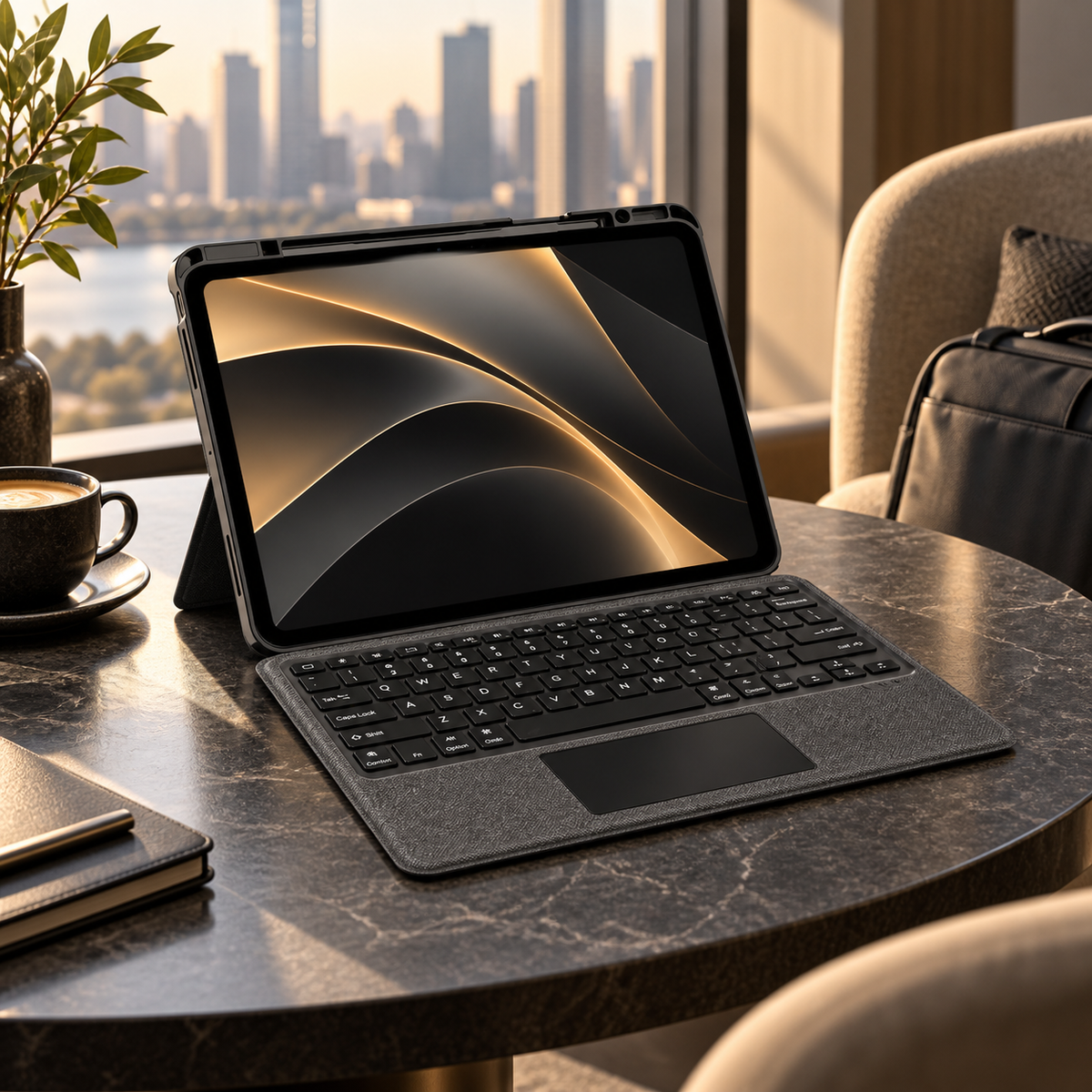 iPad Keyboard Case with Built-In Touchpad & Adjustable Stand for iPad Air & Pro | Thomler