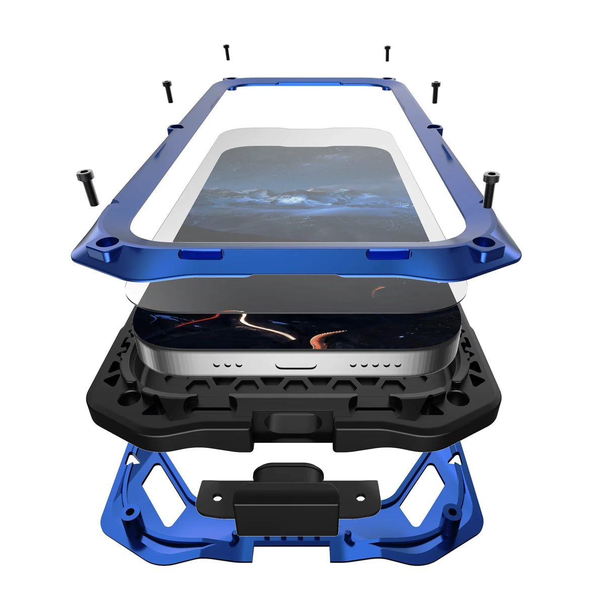 Protective Google Pixel Case with Integrated Screen Shield & Kickstand | Thomler