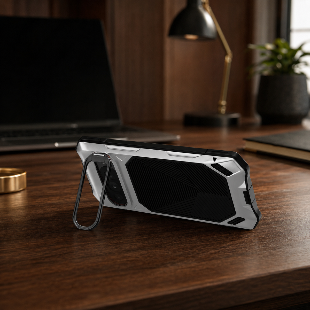 Protective Google Pixel Case with Integrated Screen Shield & Kickstand | Thomler