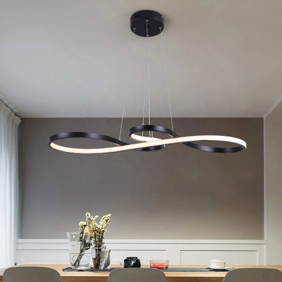 Pendant Light Aluminum LED Ring 75.0 cm Adjustable Dining Room Living Area Modern Dimmable Hanging Lamp Remote Control | Thomler