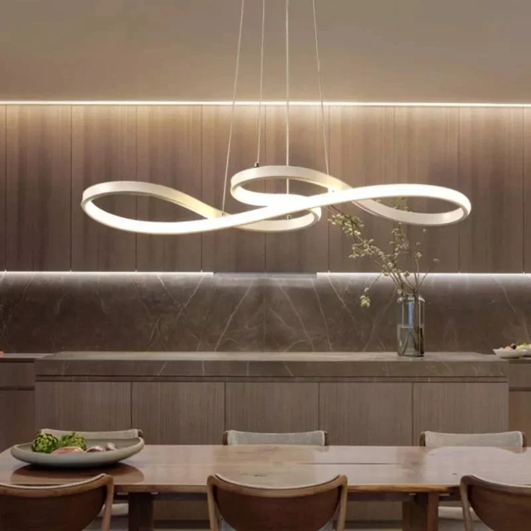 Pendant Light Aluminum LED Ring 75.0 cm Adjustable Dining Room Living Area Modern Dimmable Hanging Lamp Remote Control | Thomler