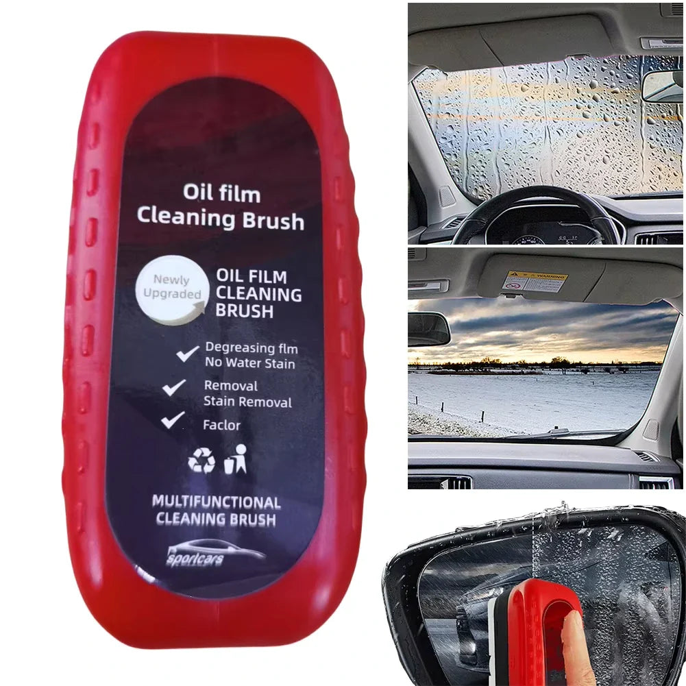 Windshield Glass Cleaner Brush with Water-Repellent Coating for Cars – Removes Haze, Streaks & Road Film | Thomler