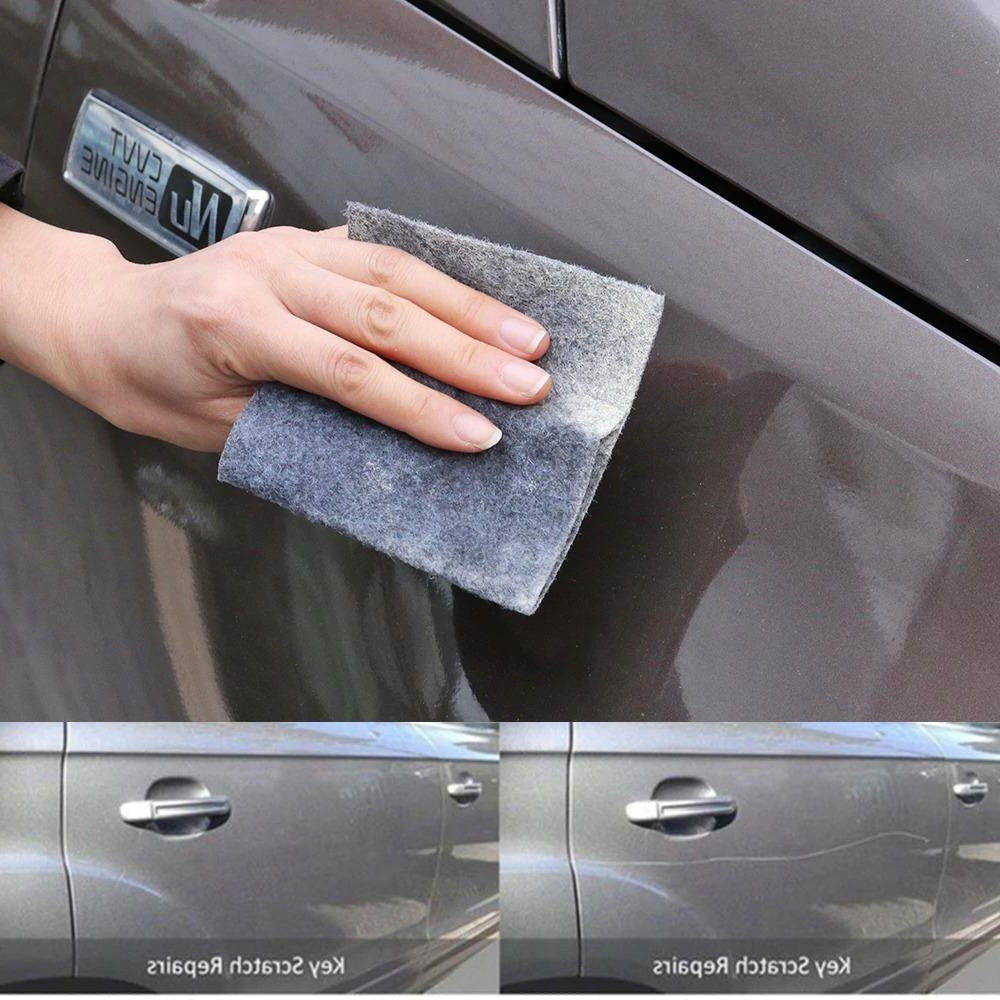Car Paint Touch-Up Cloth for Light Scratches & Scuffs – Reusable Nano-Fiber Polishing Pad for Vehicles – 8×4 Inch Auto Detailing Wipe | Thomler