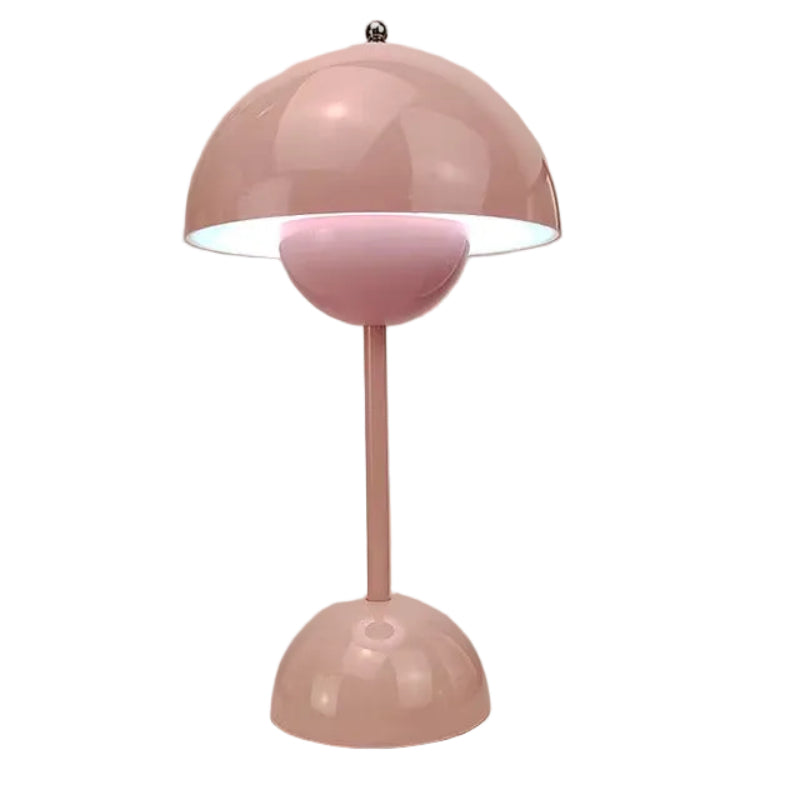 Rechargeable Cordless Table Lamp with Touch Dimmer – 3 Brightness Levels, Warm LED Light, Retro Flower Design for Bedside, Living Room & | Thomler