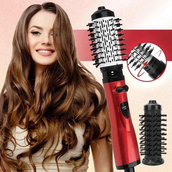 Dual-Brush Volumizing Hot Air Styler with 360° Rotation & 3 Heat Settings for All Hair Types | Thomler