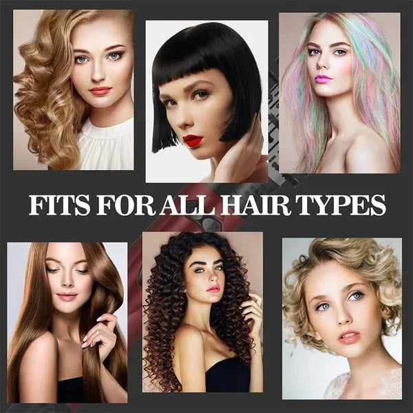 Dual-Brush Volumizing Hot Air Styler with 360° Rotation & 3 Heat Settings for All Hair Types | Thomler