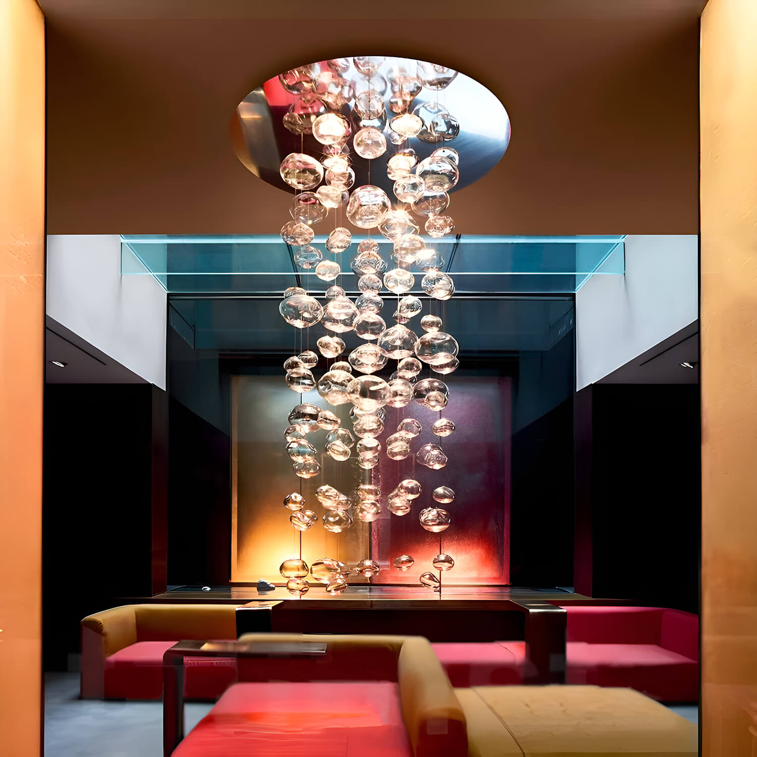 Textured Glass Globe Multi-Light Fixture – Contemporary Overhead Lighting for Dining Rooms & Entryways | Thomler