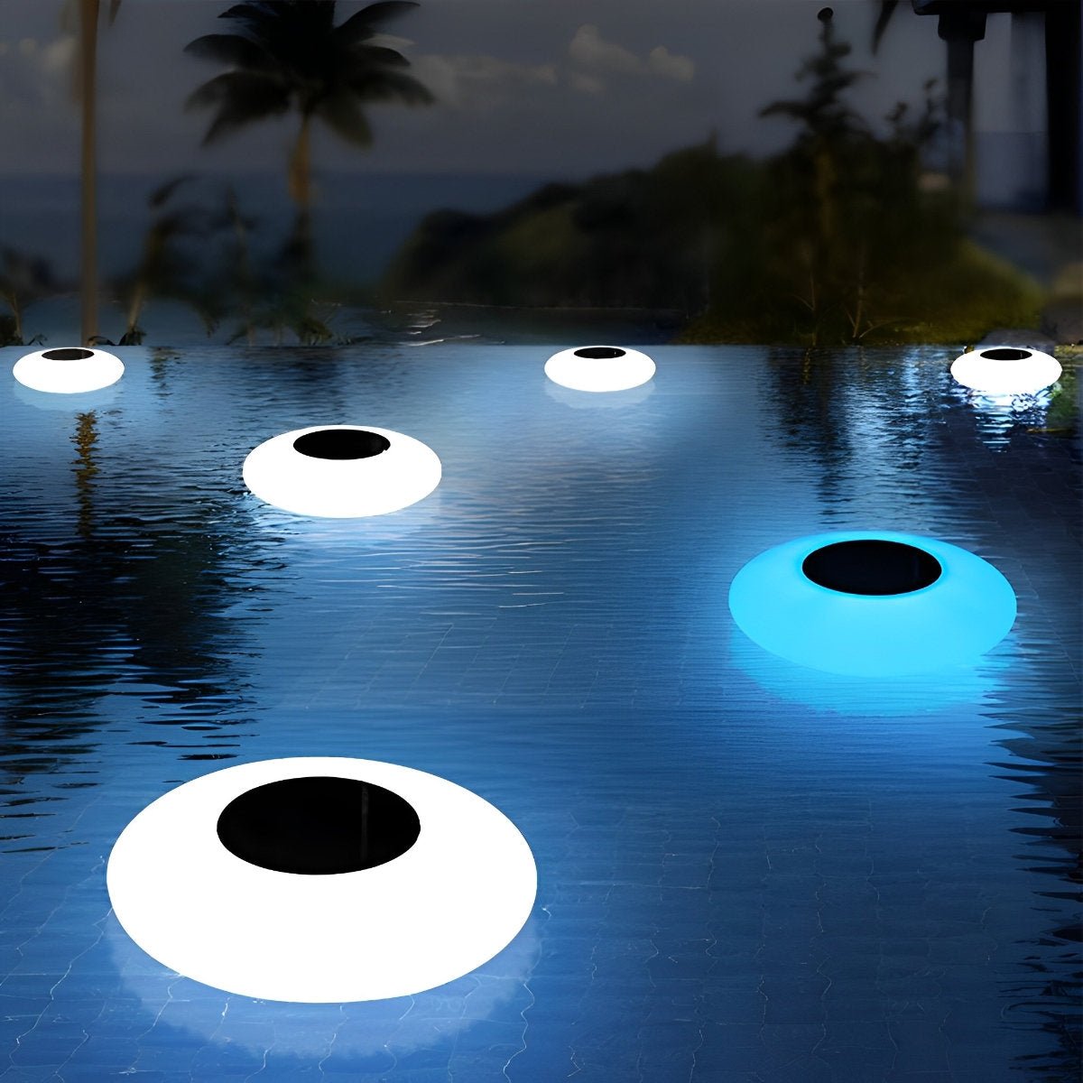 Floating Pool Light Solar Powered 32.0 cm RGB Waterproof Garden Pond LED Remote Control Outdoor Water Lamp | Thomler