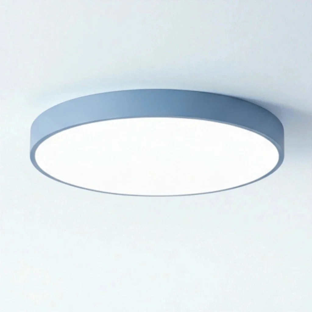 Modern Low-Profile LED Ceiling Light – 8 Vibrant Colors, Multiple Sizes, Dimmable Options for Bedroom, Living Room & Kids Spaces | Thomler