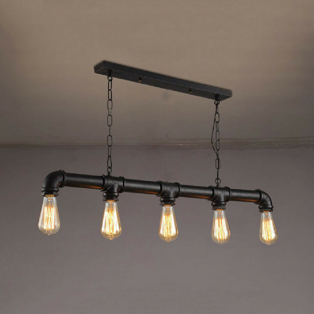 Hanglamp Industrieel Steampunk Waterpijp Koper Ijzer 110cm Vintage Plafondlamp Retro