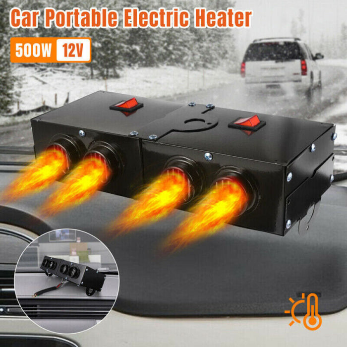 Portable 500W 12V Car Cabin Warmer & Window Defogger for Winter Driving | Thomler