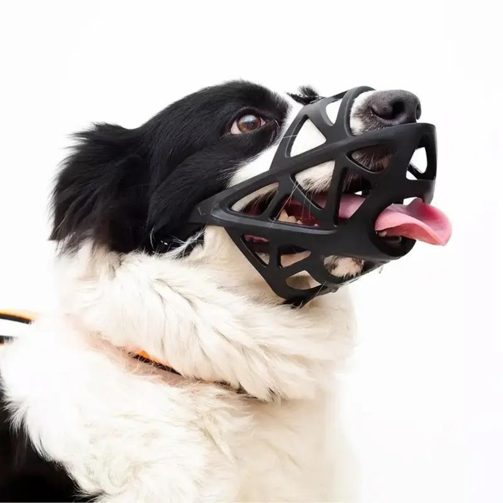 Breathable Mesh Dog Muzzle for Small to Extra Large Dogs | Adjustable Pet Safety Guard Prevents Biting Barking Chewing | Comfortable Lightwe | Thomler