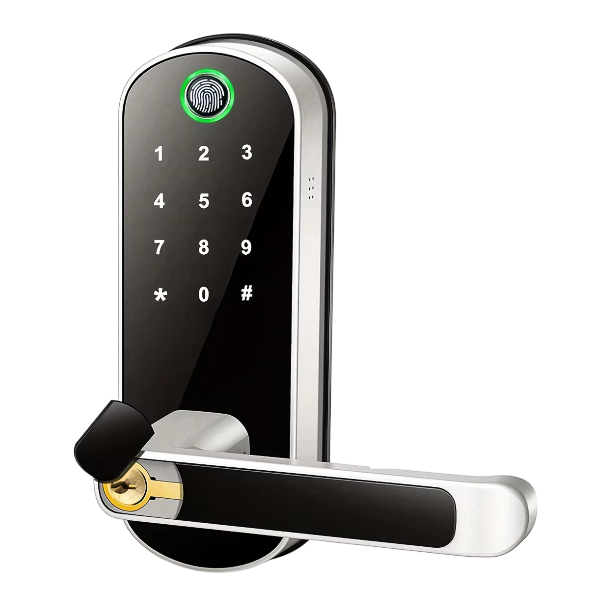 Biometric Door Lock with Fingerprint Scanner & App Control – 5 Entry Methods, 200 User Capacity | Thomler