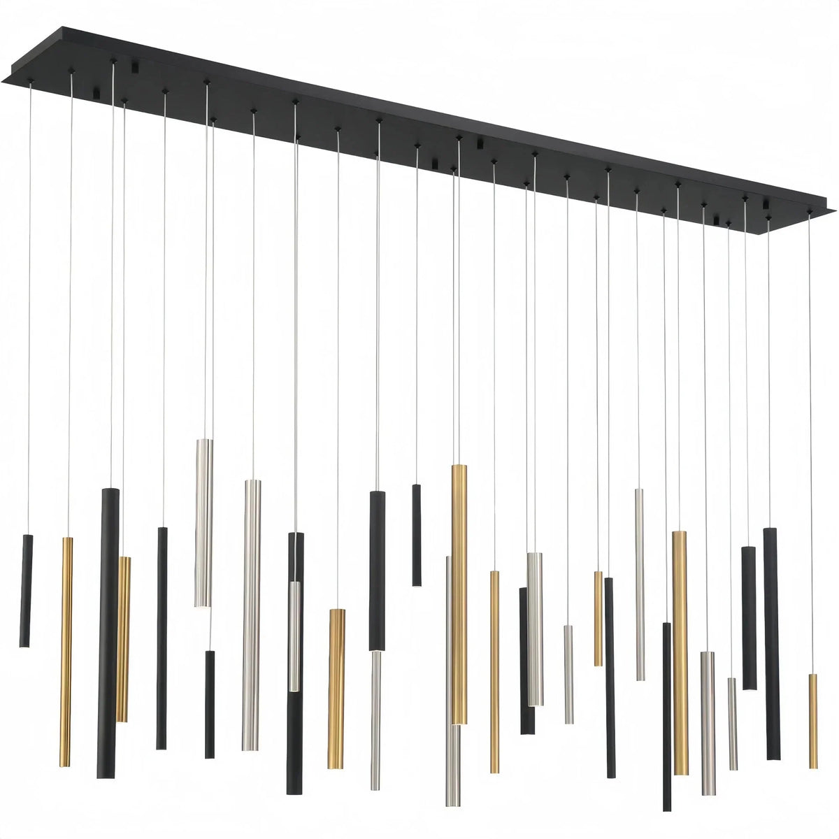Adjustable Aluminum Tube LED Ceiling Light for Dining Room Kitchen Island Modern Spot Lighting Fixture Sleek Metal Design | Thomler