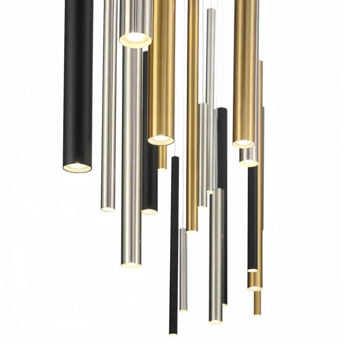 Adjustable Aluminum Tube LED Ceiling Light for Dining Room Kitchen Island Modern Spot Lighting Fixture Sleek Metal Design | Thomler