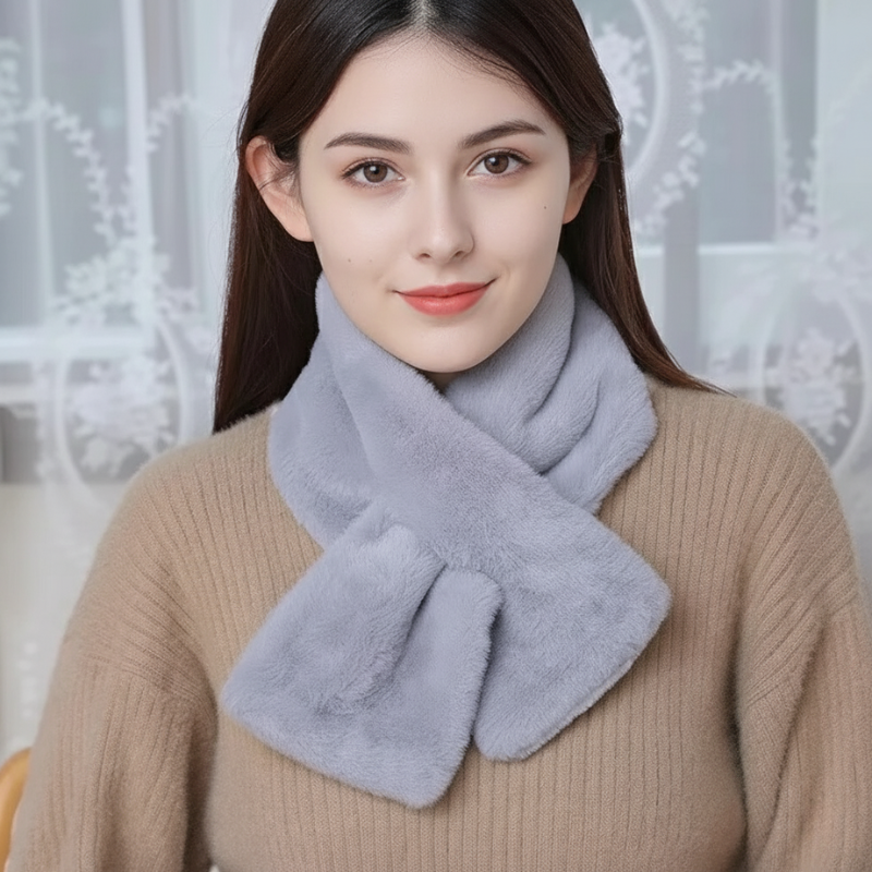 Plush Crossover Wraparound Cold-Weather Accessory – Soft Faux-Fur Neckwear for Women & Men | Thomler