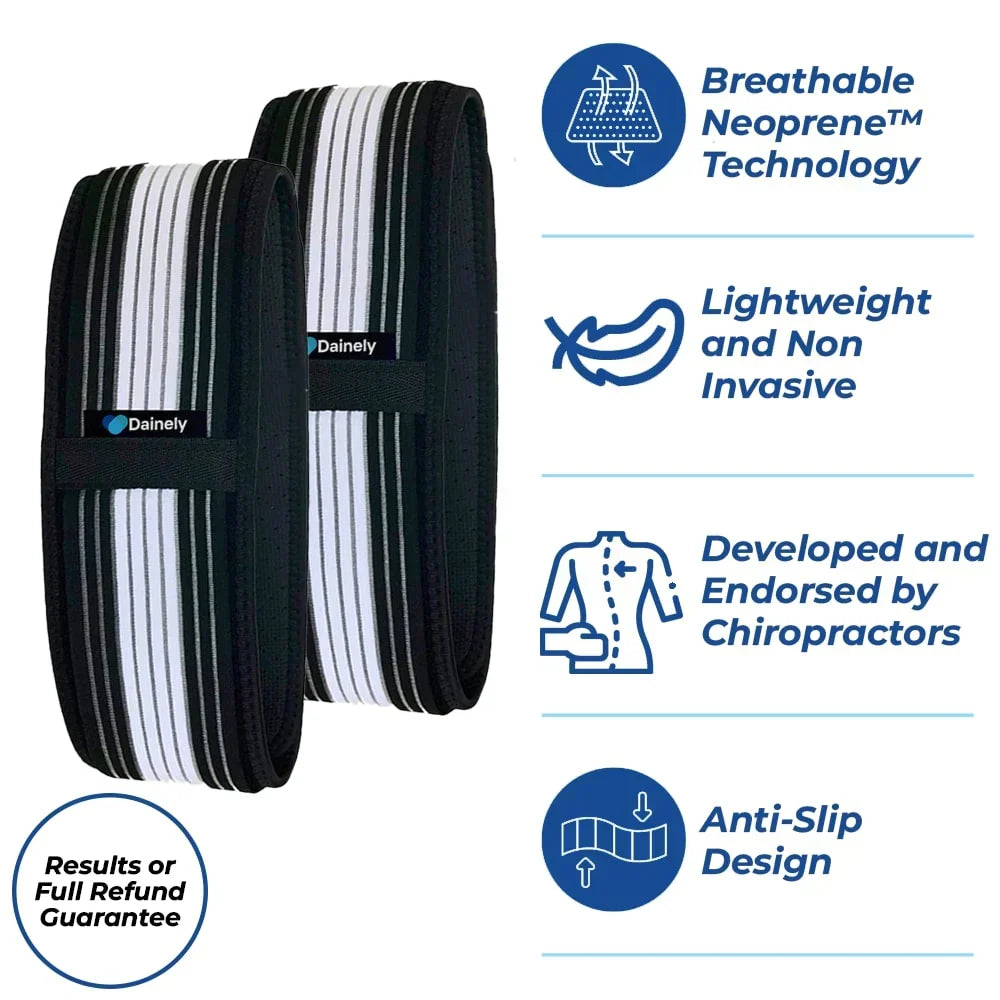Therapeutic Compression Wrap for Nerve and Lumbar Discomfort Relief – Adjustable Stabilizing Support Brace for Hip and Spine | Thomler