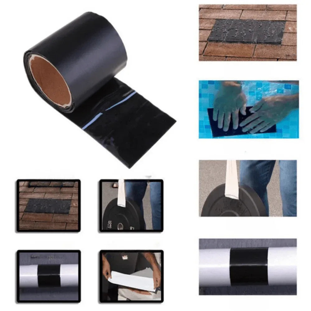 Self-Adhesive Waterproof Repair Tape for Pipes, Roofs & Gutters – Flexible Heavy-Duty Sealing Strip for Indoor & Outdoor Use | Thomler