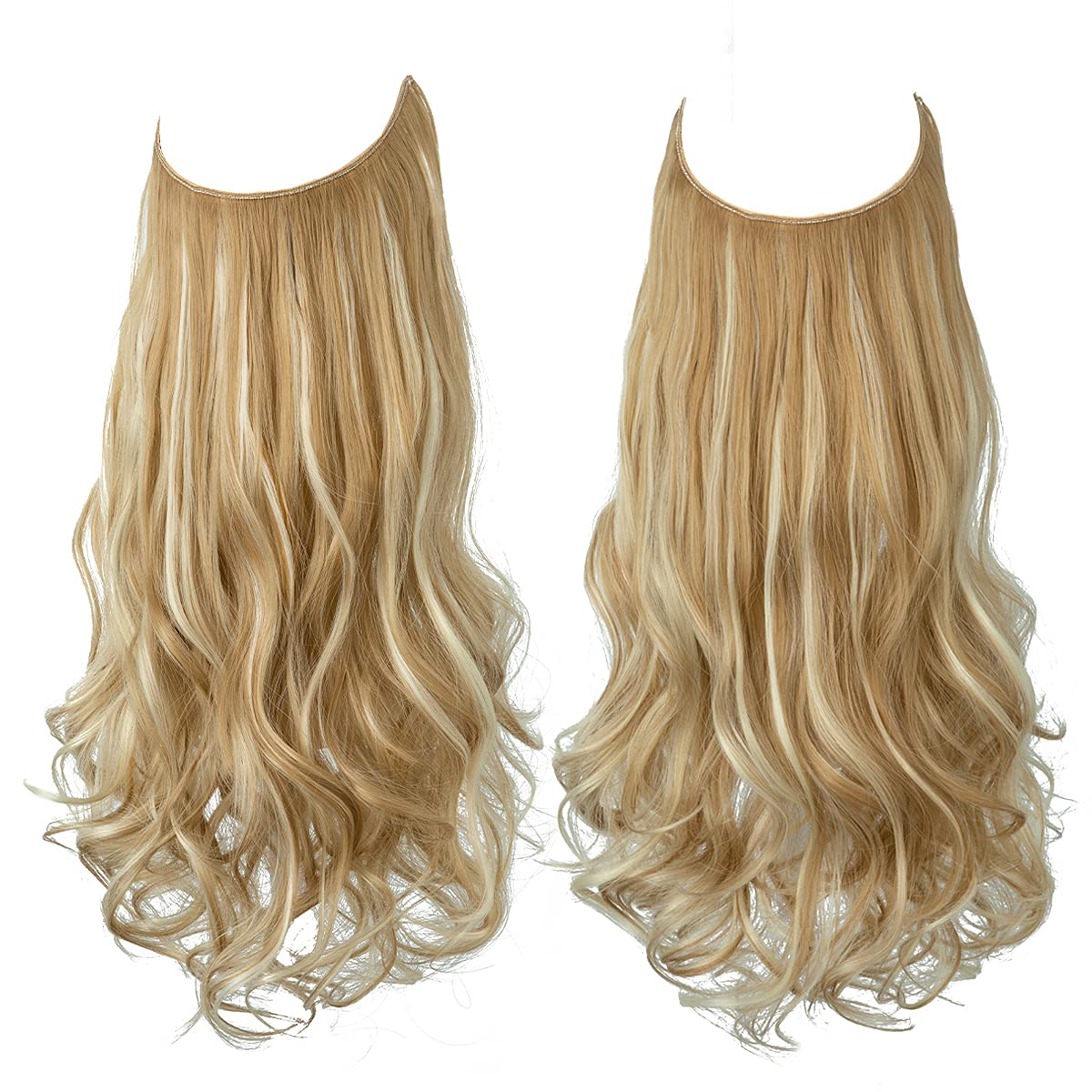 Clip-Free Volumizing Hair Band with Strands – Transparent Wire Attachment for Instant Fullness | Thomler