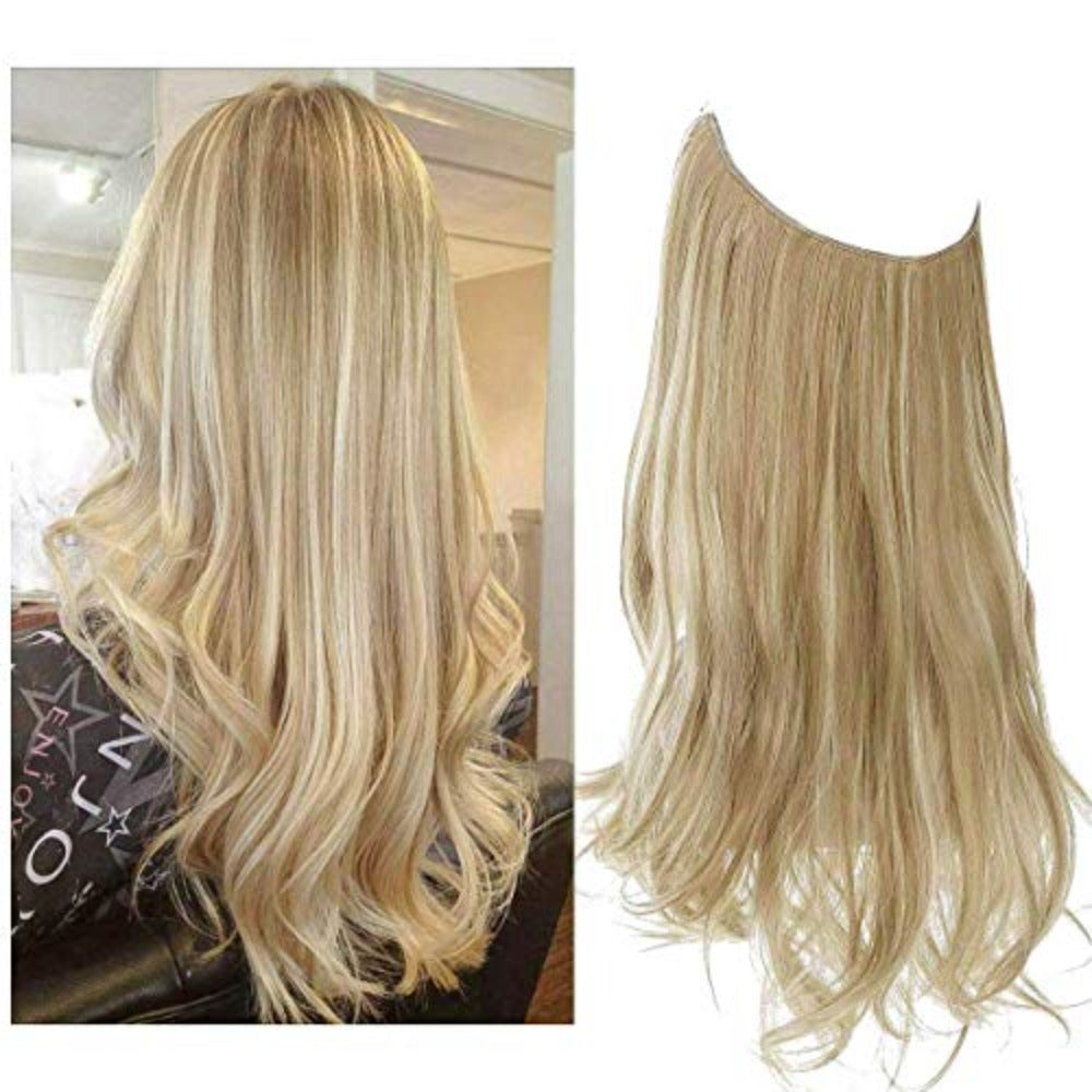 Clip-Free Volumizing Hair Band with Strands – Transparent Wire Attachment for Instant Fullness | Thomler