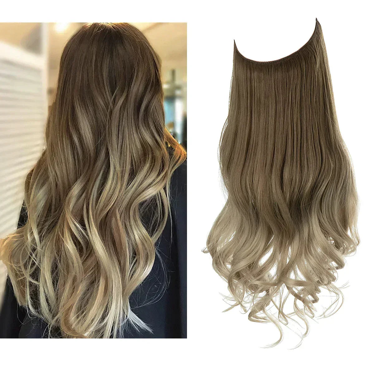 Remy Human Hair Extensions Clip-In Seamless Natural Volume Real Hair Strands Heat Safe Styling Full Ends No Tangle Women's Hair | Thomler