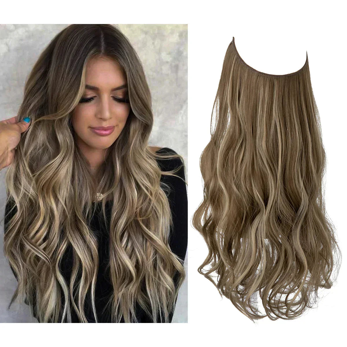 Remy Human Hair Extensions Clip-In Seamless Natural Volume Real Hair Strands Heat Safe Styling Full Ends No Tangle Women's Hair | Thomler