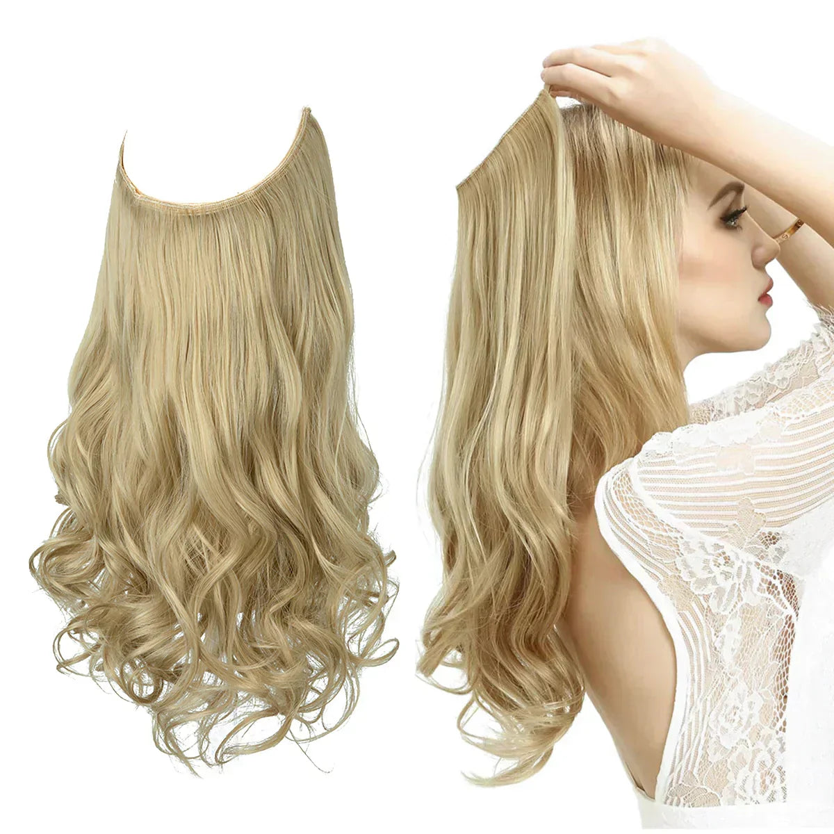 Remy Human Hair Extensions Clip-In Seamless Natural Volume Real Hair Strands Heat Safe Styling Full Ends No Tangle Women's Hair | Thomler