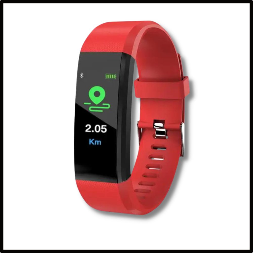 Health Tracking Smartwatch with Heart Rate Monitor & Blood Pressure for Active Aging Adults – Large Display Fitness Band with Step | Thomler