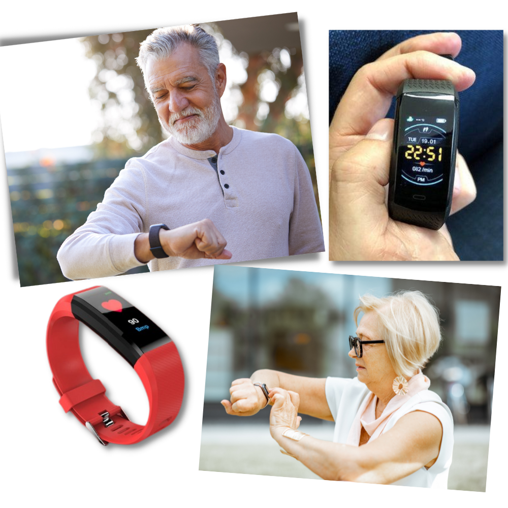 Activity Tracker with Heart Rate Monitor & Blood Pressure Tracker for Everyday Wellness | USB Rechargeable Fitness Band | Thomler