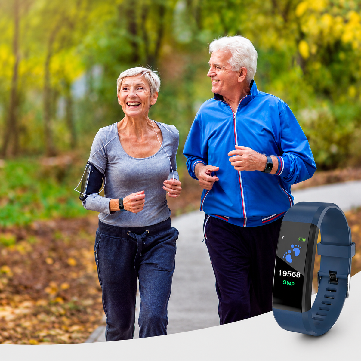 Health Monitoring Smartwatch for Seniors with Heart Rate & Blood Pressure Tracker | Thomler